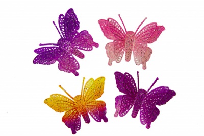 Бабочка декоративная пластиковая #12 - купить в Йошкар-Оле. Цена: 7.09 руб.