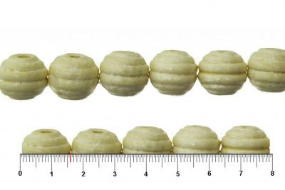 0309-Бусины деревянные "ОмТекс", 16 мм, упак.50+/-3шт, цв.035-белый - купить в Йошкар-Оле. Цена: 62.22 руб.