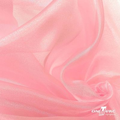 Ткань органза, 100% полиэстр, 28г/м2, шир. 150 см, цв. #47 розовая пудра - купить в Йошкар-Оле. Цена 86.24 руб.