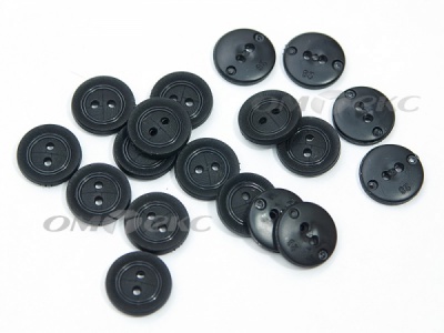 51820/18 мм (2 пр) черные пуговицы - купить в Йошкар-Оле. Цена: 0.82 руб.