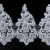 Сутажное кружево «Алансон»  на органзе XDH3888, шир.140 мм, (уп. 9,14 м ), цв.-белый - купить в Йошкар-Оле. Цена: 1 543.70 руб.
