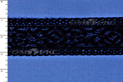 Кружево эластичное узкое арт.2761/30мм/черное - купить в Йошкар-Оле. Цена: 8.86 руб.