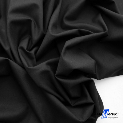 Ткань сорочечная Темза, 80%полиэстр 20%вискоза, 120 г/м2 ш.150 см, цв.черный - купить в Йошкар-Оле. Цена 269.93 руб.