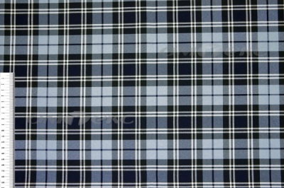 Ткань костюмная клетка Т7274 2004, 220 гр/м2, шир.150см, цвет т.синий/гол/бел - купить в Йошкар-Оле. Цена 