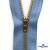 Молнии джинсовые металл т-4, 18 см латунь (YG), цв.-деним (231) - купить в Йошкар-Оле. Цена: 21.57 руб.