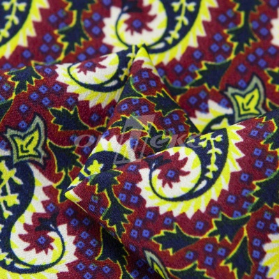 Плательная ткань "Фламенко" 14.1, 80 гр/м2, шир.150 см, принт огурцы - купить в Йошкар-Оле. Цена 241.49 руб.