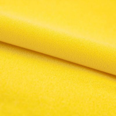Креп стрейч Амузен 12-0752, 85 гр/м2, шир.150см, цвет жёлтый - купить в Йошкар-Оле. Цена 194.07 руб.