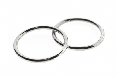 Кольцо металлическое №40 мм, цв.-никель - купить в Йошкар-Оле. Цена: 4.45 руб.