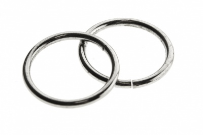 Кольцо металлическое d-15 мм, цв.-никель - купить в Йошкар-Оле. Цена: 2.45 руб.
