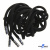 Шнурки #107-05, круглые 130 см, декор.наконечник, цв.чёрный - купить в Йошкар-Оле. Цена: 22.56 руб.