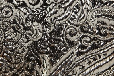 Ткань костюмная жаккард №11, 140 гр/м2, шир.150см, цвет тем.серебро - купить в Йошкар-Оле. Цена 383.29 руб.