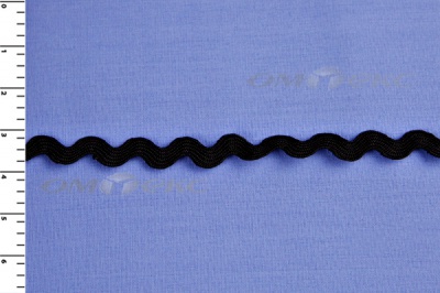 Тесьма плетеная "Вьюнчик"/черный - купить в Йошкар-Оле. Цена: 48.11 руб.