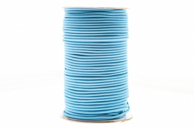 0370-1301-Шнур эластичный 3 мм, (уп.100+/-1м), цв.168 - голубой - купить в Йошкар-Оле. Цена: 459.62 руб.