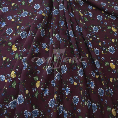 Плательная ткань "Фламенко" 4.1, 80 гр/м2, шир.150 см, принт растительный - купить в Йошкар-Оле. Цена 259.21 руб.