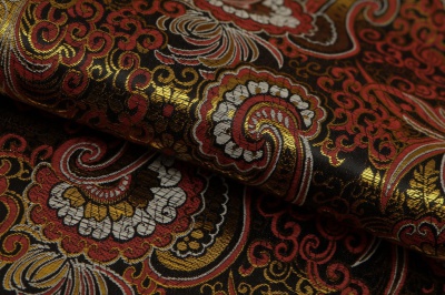 Ткань костюмная жаккард, 135 гр/м2, шир.150см, цвет бордо№6 - купить в Йошкар-Оле. Цена 441.95 руб.