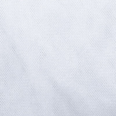 Трикотажное полотно Тюль Кристалл, 100% полиэфир, 16-01/белый, 15гр/м2, шир.160см. - купить в Йошкар-Оле. Цена 129.70 руб.