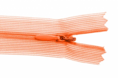 Молния потайная Т3 849, 50 см, капрон, цвет оранжевый - купить в Йошкар-Оле. Цена: 8.87 руб.