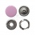 Кнопка рубашечная (закрытая) 9,5мм - эмаль, цв.003 - розовый - купить в Йошкар-Оле. Цена: 5.74 руб.