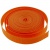 Стропа текстильная, шир. 25 мм (в нам. 50+/-1 ярд), цвет оранжевый - купить в Йошкар-Оле. Цена: 409.94 руб.