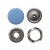 Кнопка рубашечная (закрытая) 9,5мм - эмаль, цв.182 - св.голубой - купить в Йошкар-Оле. Цена: 5.74 руб.