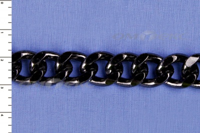 Цепь металл декоративная №9 (13,5*16,5) черная (10+/-1 м)  - купить в Йошкар-Оле. Цена: 808.92 руб.