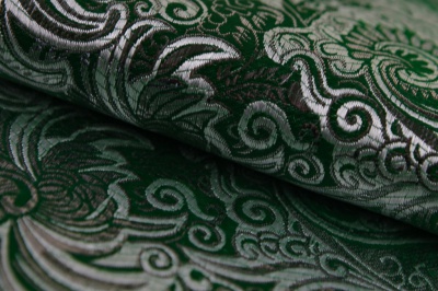 Ткань костюмная жаккард, 135 гр/м2, шир.150см, цвет зелёный№4 - купить в Йошкар-Оле. Цена 441.94 руб.