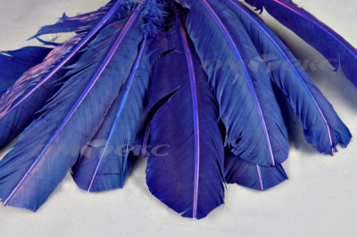 Декоративный Пучок из перьев, перо 23см/синий - купить в Йошкар-Оле. Цена: 12.34 руб.