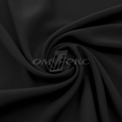 Штапель (100% вискоза), 110 гр/м2, шир.140см, цвет черный - купить в Йошкар-Оле. Цена 253.50 руб.