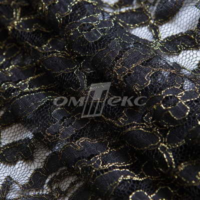 Кружевное полотно XD LACE 1-4, 80 гр/м2, шир.150см, цвет чёрный - купить в Йошкар-Оле. Цена 245.94 руб.