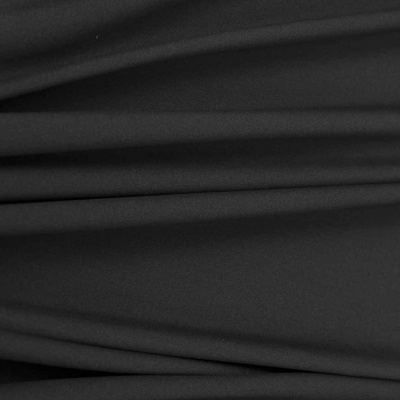 Костюмная ткань с вискозой "Рошель", 250 гр/м2, шир.150см, цвет чёрный - купить в Йошкар-Оле. Цена 438.12 руб.