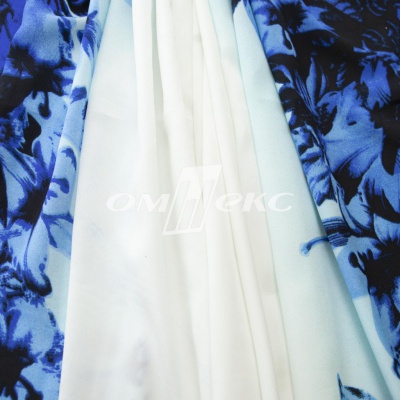 Плательная ткань "Фламенко" 19.1, 80 гр/м2, шир.150 см, принт растительный - купить в Йошкар-Оле. Цена 241.49 руб.
